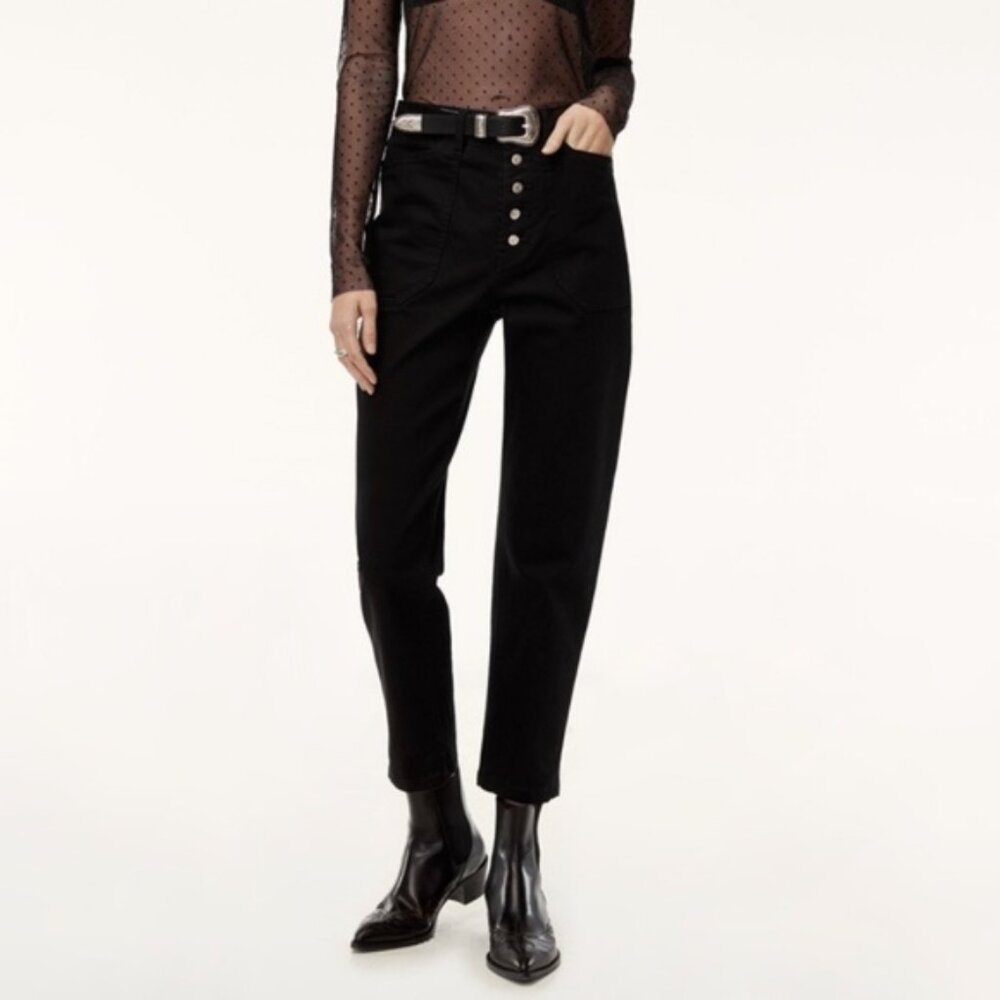 LIKE NEW Wilfred Free Black Belen High Rise Pants BLACK 02